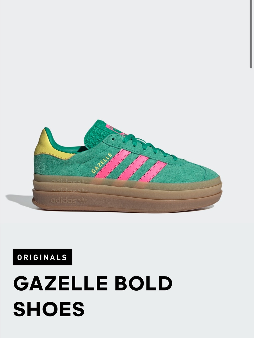 ADIDAS GAZELLE BOLD PLATFORM SHOES